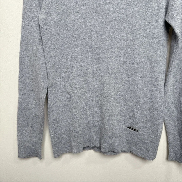 Michael Michael Kors Womens Small Turtle Neck Cashmere Grey Sweater - Picture 9 of 15